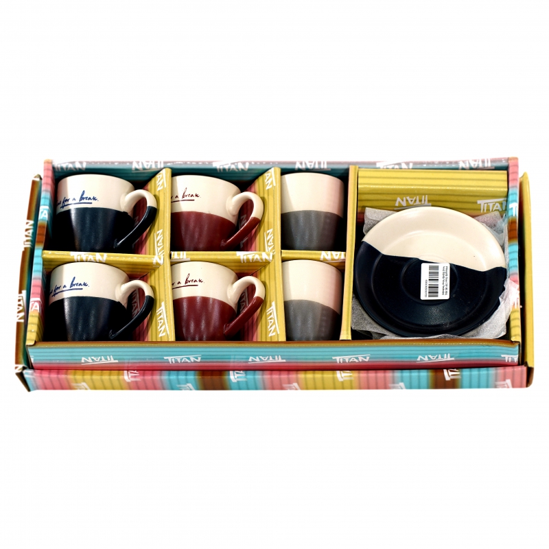 Բաժակ Սուրճի Titan COF-001 80մլ Կավ Ափսեի Կեսը Գունավոր 2